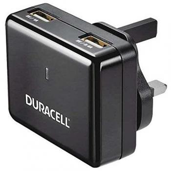 Cargador Doble USB Duracell 5V/3.4A y 2.4A