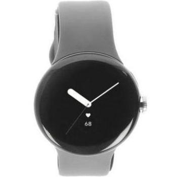 Google Pixel Watch LTE - Plata con correa deportiva carbón