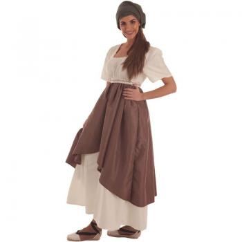 Disfraz de Artesana Medieval para mujer, estilo artesanal, talla M