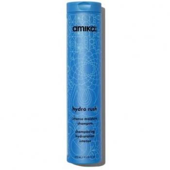 Amika Hydro Rush Intense Moisture Shampoo 275ml - Hydrating Shampoo for Deep Moisture