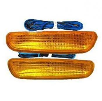 Piloto lateral derecho para Volvo S40/V40 (95-00) - Recambio nuevo, intermitente IPARLUX 15924056, incluye portalámparas, color ámbar, diseñado para instalación en el paragolpes
