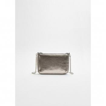 Stradivarius Dark Grey Mini Beaded Bag OS