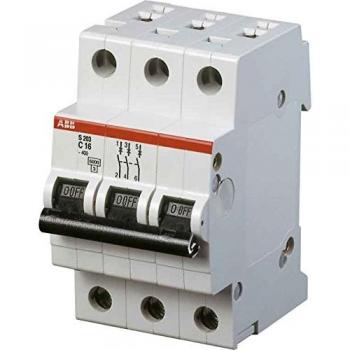 ABB S203-C2 Miniature Circuit Breaker 3-pole 2A Class C