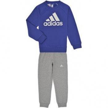 Chándal adidas logo jogger french terry infantil azul gris