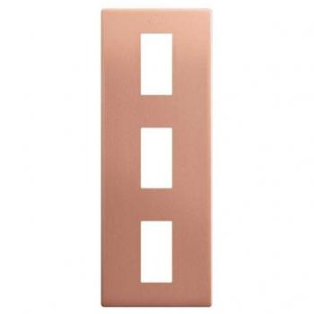 Marco estética mínima vertical con 3 elementos cobre 27111630-091