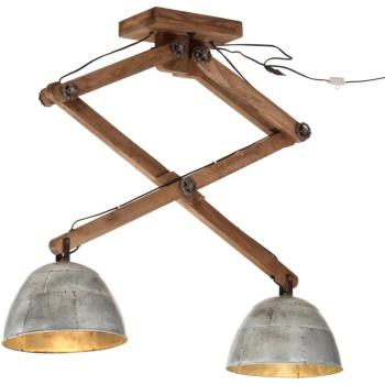 Lámpara de techo vintage 25 W plata E27 29x18x85 cm