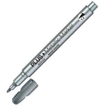 Rotulador Permanente Metalizado 1.2 - Plata Plus