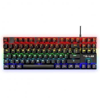 Teclado Gaming The G-Lab Mercury AZERTY Francés Negro