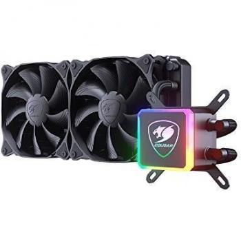 Cougar Cougar AIO Liquid Cooling Aqua 240 240 mm x 1 + Black fanx2 120 mm + RGB LED Pump Head + Remove Control