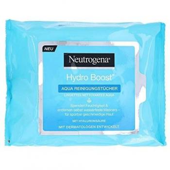 Neutrogena Hydro Boost Toallitas Limpiadoras Hidratantes, 25 unidades