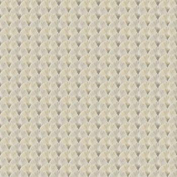 Papel de pared Fans beige Noordwand - Beige - Topchic, color beige con diseño de abanicos en ligero relieve, ideal para decoración de hogar y salones