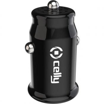 Cargador de Coche Celly USB-A 2.1A/10W RTGCC10WBK Negro
