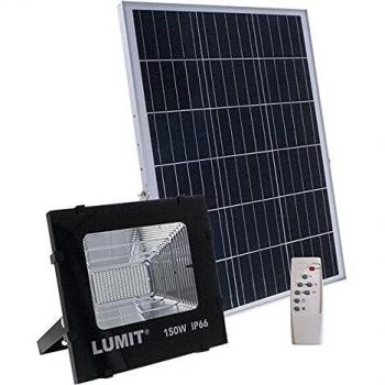 Proyector Solar 150w 6500k Junot negro con mando