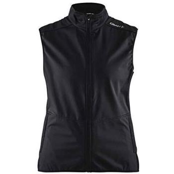 Craft Mujer Cálida Vest Chaleco W, Black/Platinum, M