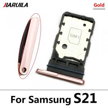 Bandeja SIM y SD para Samsung S20 FE y S21, 10 Piezas con Adaptador y Pin, Repuestos para Smartphone