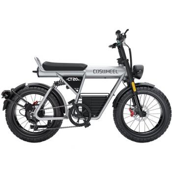 Bicicleta eléctrica COSWHEEL CT20S, motor 1500 W, batería 60 V 27,5 Ah, neumáticos todoterreno 20 x 5,0 pulgadas, velocidad máxima 65 km/h,