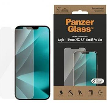 Protector de Pantalla PanzerGlass Classic Fit para iPhone 13 Pro Max/14 Plus, incluye 1 pieza, compatible con Apple iPhone, protección de alta calidad