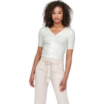 Women's Short Sleeve Button-Down Top Only onllaila