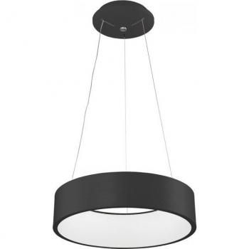Lámpara colgante moderna Chiara Black - Lámpara colgante led moderna negra, blanco cálido 3000K, 1760lm