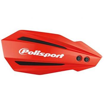 Polisport Off Road Paramanos Bullit para Beta RR 2012, guardamanos MX-Style de plástico con un punto de fijación, incluye kit de montaje y disponible en color rojo