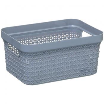 Cesto para la ropa color gris 17lt 37,5x26x21,3cm