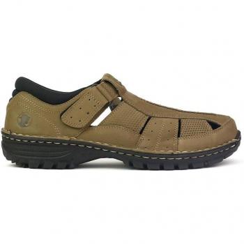 Sandalia Cangrejera de Piel Nobuck con Velcro - Coronel Tapiocca