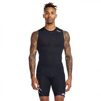 2XU Trisuit Core Sin Mangas Hombre Negro/Blanco L