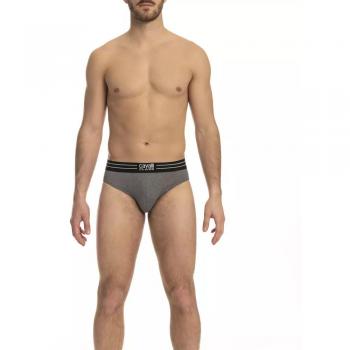 Cavalli Class Gray Cotton Underwear - M