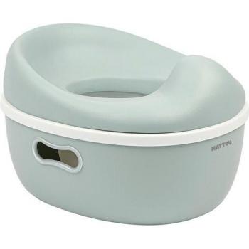 Orinal Nattou 3 en 1 Evolutivo Verde - Potty, WC-Sitio y Taburete para Aprendizaje de la Limpieza