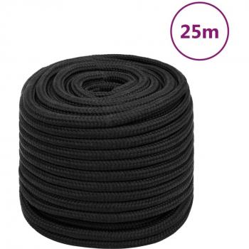Cuerda de barco negra de polipropileno 18 mm 25 m