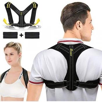 ZIMAIC Corrector de postura, soporte recto para corrección de postura, soporte de espalda, corrector de postura para hombre y mujer, tamaño ajustable