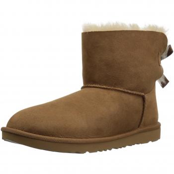 UGG Kids' Mini Bailey Bow II Winter Boots with Warm Lining
