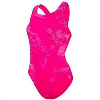 Speedo Boomstar Placement Flyback Bañador, Mujer, Electric Pink/Galinda, 34