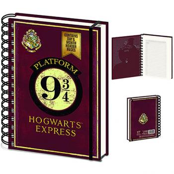 Cuaderno espiral Harry Potter A5 Andén 9 y 3/4