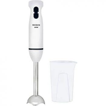 Becken 7526739 - Batidora de Mano, 600W de Potencia, Incluye Vaso Medidor, Blanco