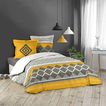 Funda Nórdica 3 Piezas Estampados Originales 100% Algodón 42 Hilos 240x220 cm para Camas de 135/150 cm