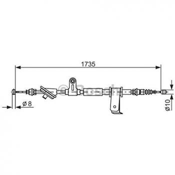 Cable de freno de mano BOSCH 1 987 477 112