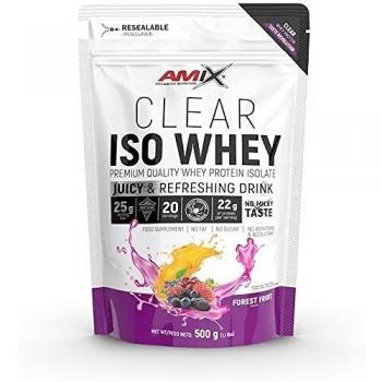 Amix Clear Iso Whey Aislado de Suero Frutas del Bosque 500g