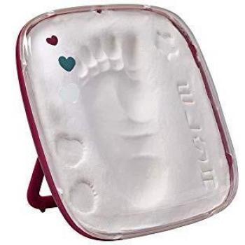Baby Art Molde de huella de bebé Hello Baby Burgundy rojo 3601092600