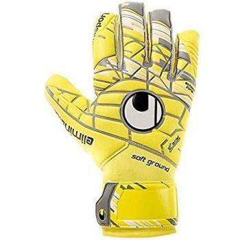uhlsport Eliminator Soft HN Comp Guantes, Amarillo flúor Lite/Gris, 9