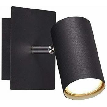 Spot de Pared Marley GU10 1x25W Negro Mate