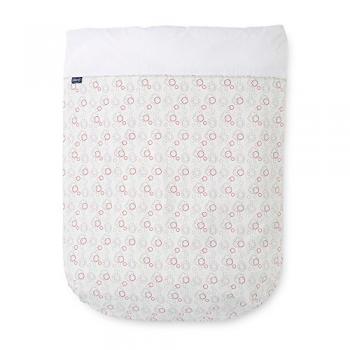 Chicco Nature - Set de Sábanas Estampadas para Cuna Lullago y Next 2 Me, Color Beige