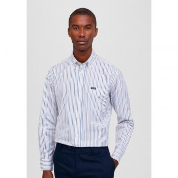 Camisa Façonnable Classic Fit Multirayas de Algodón para Hombre