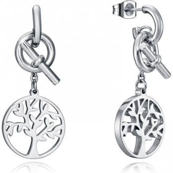 Pendientes Viceroy Chic de acero con aro y árbol de la vida desmontable