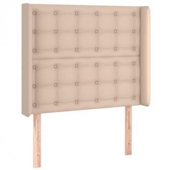 Cabecero LED Capuchino 103x16x118/128 cm en Cuero Sintético
