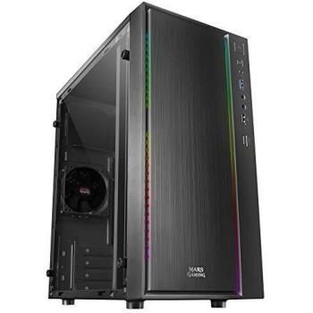 Mars Gaming MCM, Caja PC Micro ATX, Compacta, 16 Modos RGB, Ventilador 8 cm