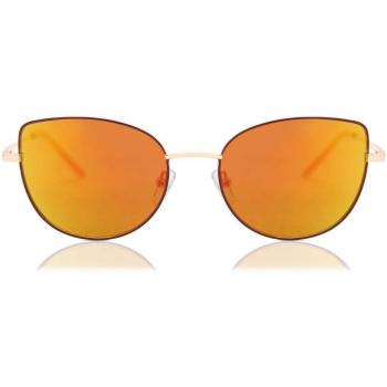 Cat Eye Full Rim Metal and Plastic Men's Prescription Sunglasses Gold Size 53 - SmartBuy Collection