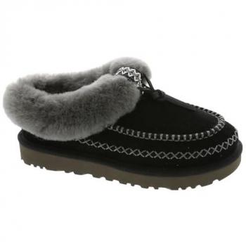 UGG Women's Tasman Alpine Black Sheepskin Slippers