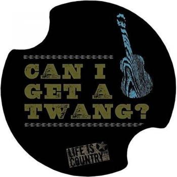 Thirstystone Can I Get A Twang? Car Cup Holder Coaster, 2-Pack by Thirstystone
