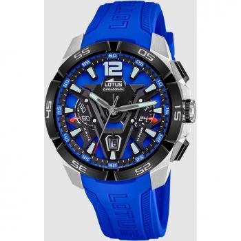Lotus Vortex Blue Men's Watch 18944/4 with Rubber Strap and Chronograph Function